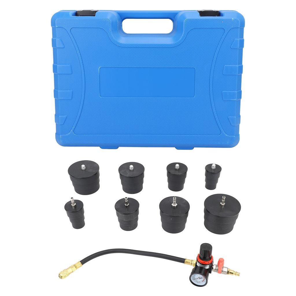 9 Pcs Turbo System Leakage Tester Turbocharger Air Pressure Guage Intercoolers Radiators Hose Leaks Test with 35mm To