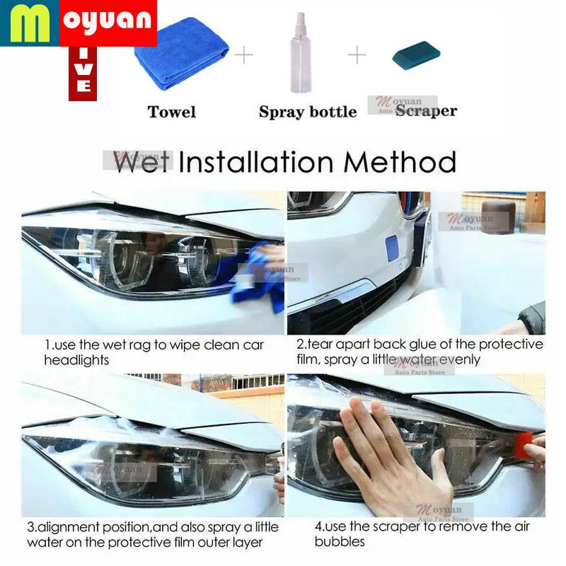 For TOYOTA COROLLA E210 -2024 Car Headlight Protect Car Film Headlamp Transparent Black TPU Exterior Sticker Car Accessories