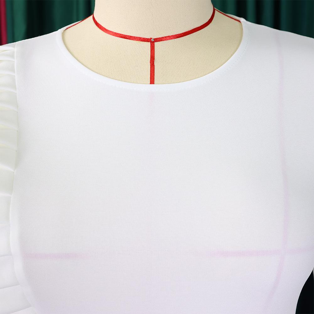 IHUASU женское осеннее однотонное зимнее элегантное офисное платье с длинным рукавом — фото 9