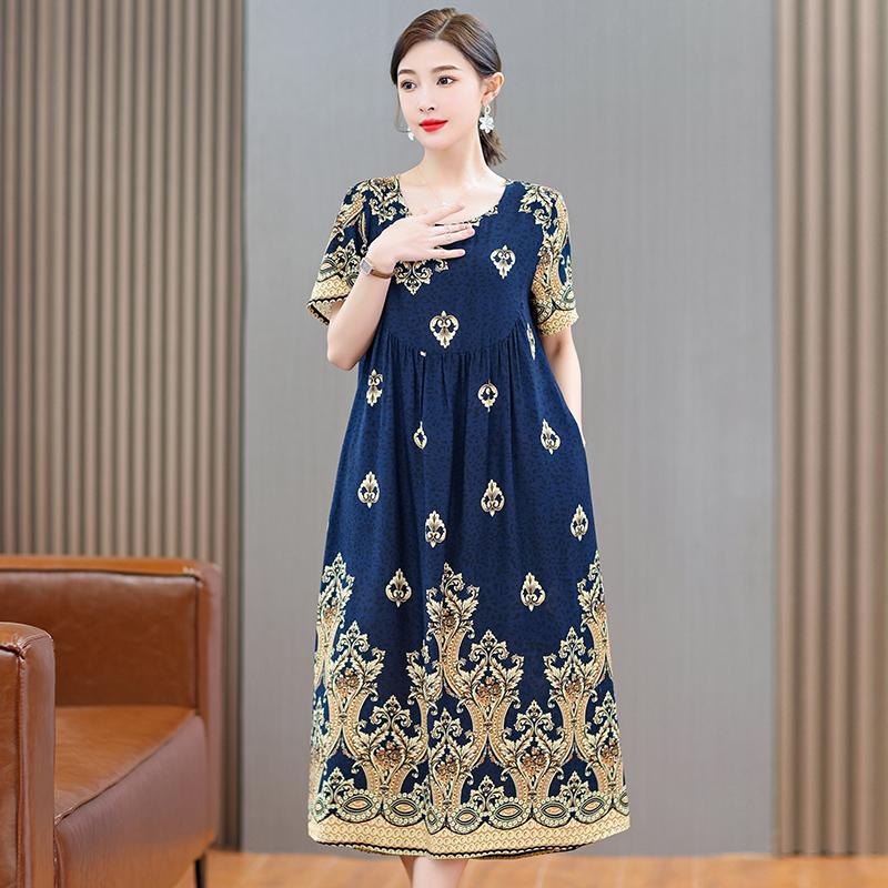 Элегантные женские платья больших размеров, летние повседневные ...