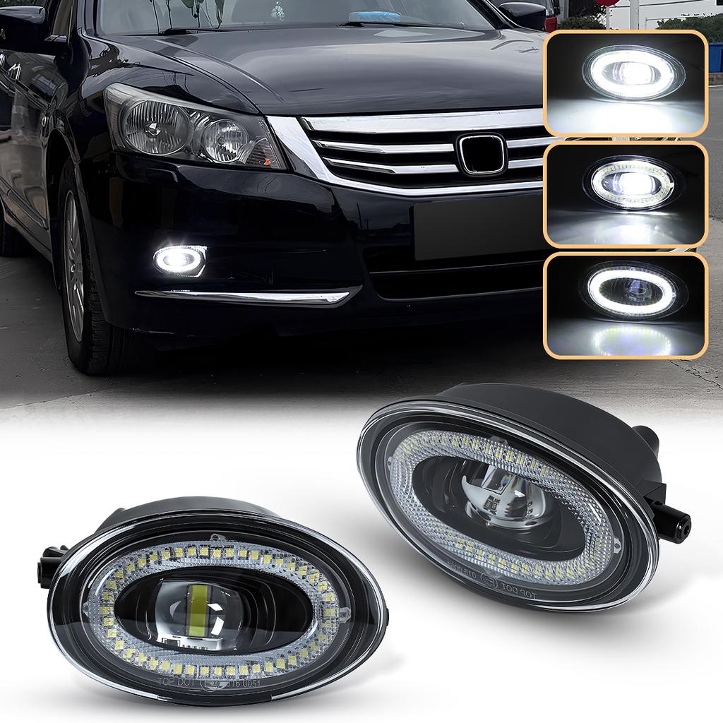 2 Pezzi Lampade Nebbiogeni LED Per Honda Accord 2008 2009 2010 2011 2012 2013 Per Civic 2009-2015 Per JAZZ FIT 2012-2014 Accessori Auto 12V