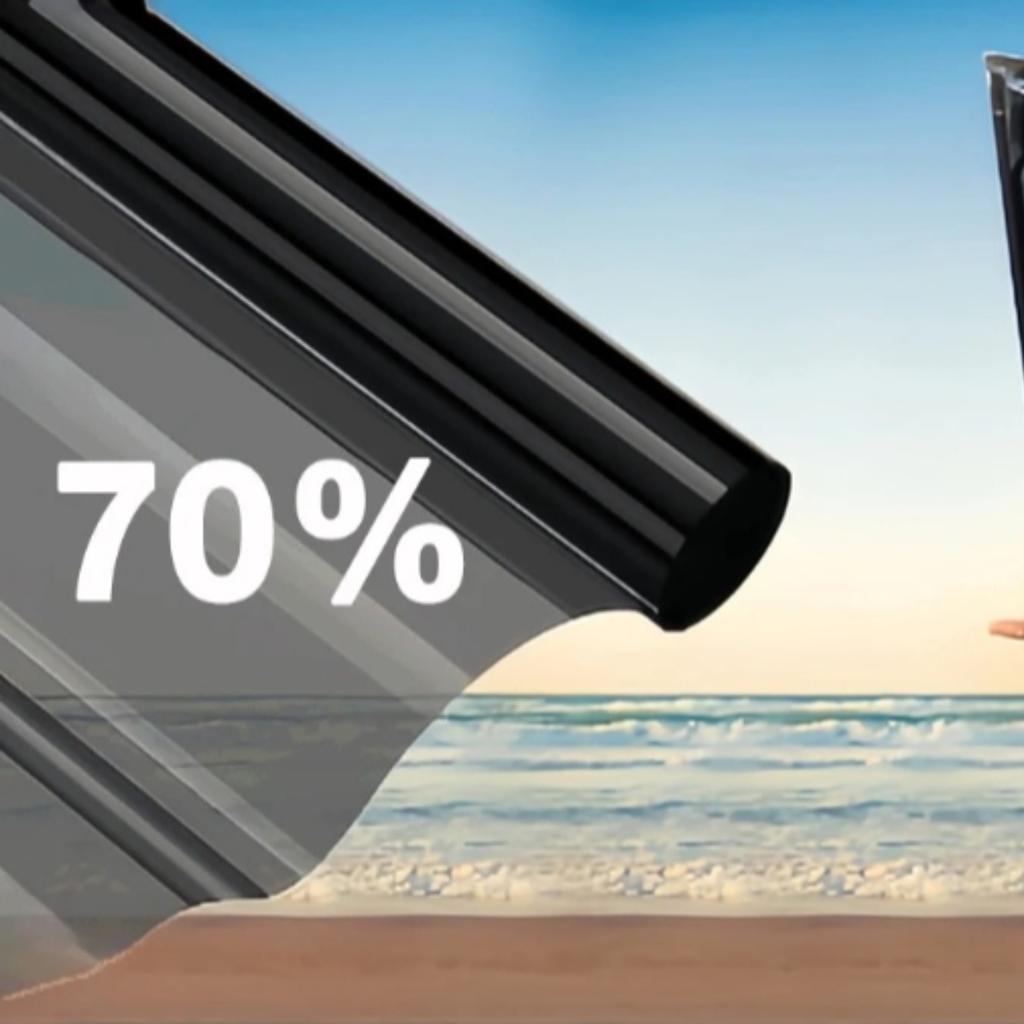 Car Window Tint Film Roll Black Solar Privacy Heat Rejection Commercial Building Protection Sunshade UV Protection Film