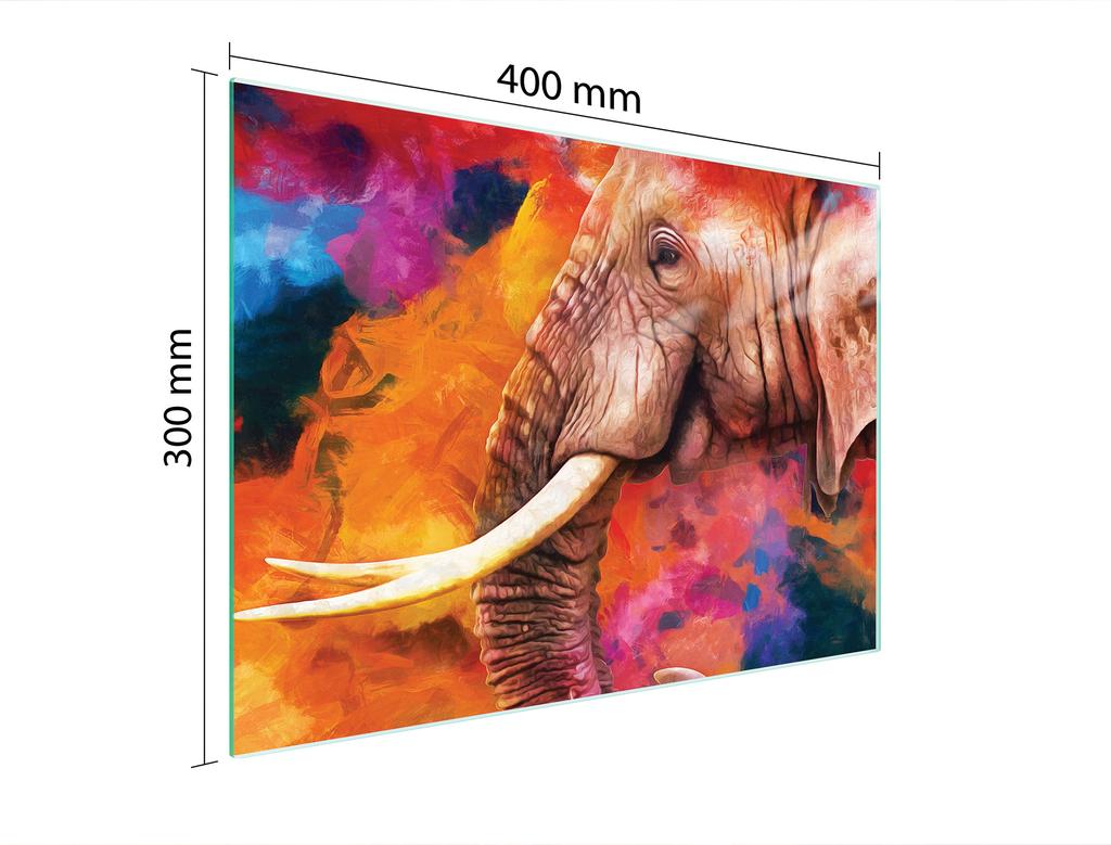 SZKLANA DESKA DO KROJENIA 40x30 SŁOŃ