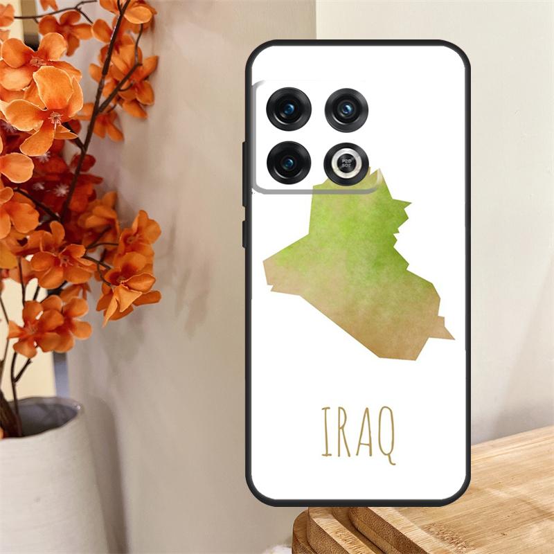 Iraq Map Funda For OnePlus 13 13R 12 12R 11 10 Pro 8T 10T OnePlus Nord 4 CE 2 3 Lite N30 N20 N10 Case