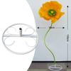 Iron Flower Pole Display Stand Reusable Floor Standing Giant Flower Base Multifunction Metal Accessory Base