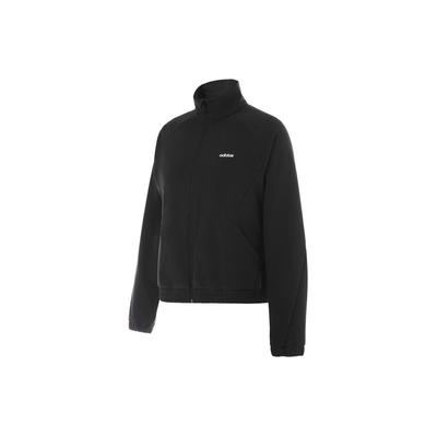 Solid Color Stand Collar Zipper Casual Long Sleeve Jacket Women Jackets Black JE3579