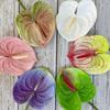 Soft Rubber Artificial Small Anthurium 60cm Simulation Plant Creative Fake Flower  DIY Accessories