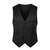 Men's Korean Style Slim Suit Vest - Business Casual for Spring & Autumn, Professional Groomsmen Dress Vest.