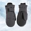 Winter Finger Gloves, Skiing And Mountaineering Windproof Gloves With Thick Velvet, Solid Color Unisex Wrist Protection Gloves