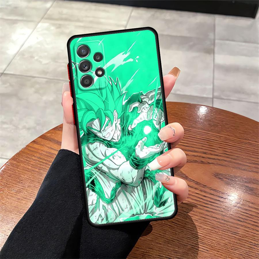 Dragon Ball Color Goku Case for Samsung Galaxy A15 A16 A06 A70 A05 A12 Note 20 Ultra 10+ 9 8 A14 A30 A13 A50 Back Phone Cover