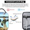 Wilds Kratts Lunch Bag  School Lunch Box For Men Vintage Print Thermal Lunch Bags Oxford Portable Zipper Cooler Bag