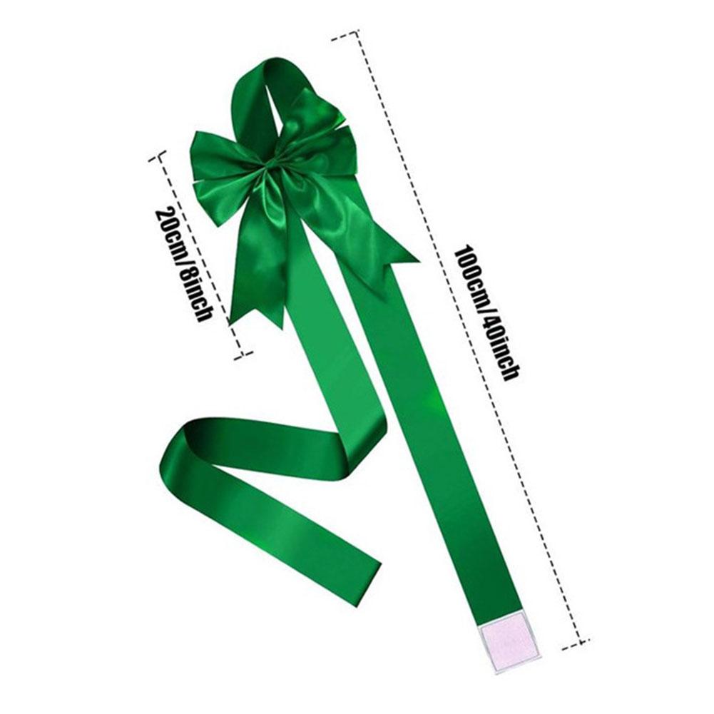 

Christmas Cabinet Ribbons Bows Christmas Door Cabinet Bows Festive Large Xmas Bows for Thanksgiving Fall Christmas Party 1 PCS зелёный