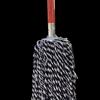 Traditional Iron-Head Mop with Wooden Handle