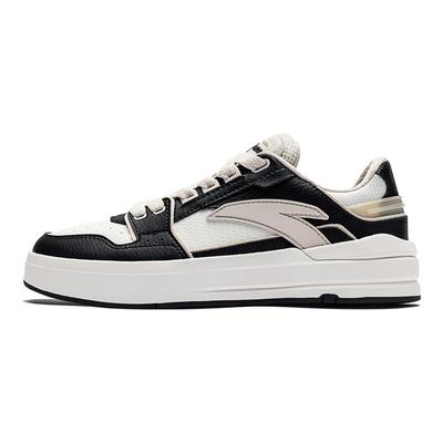 Antiskid Wear Resistant Lightweight Low Top Skate Shoes Women Sneakers Black White Gray 122338071-2