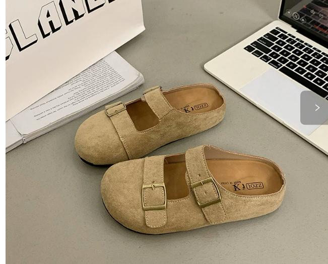 Boken Flip-flops Summer and Spring Thick-soled Shoes Muller and Mary Jane Shoes Half Slippers