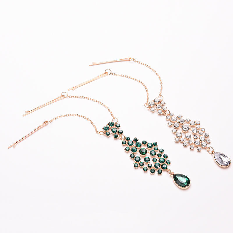 Frauen Haar Clip Perlen Blume Tropfen Haar Pins Stirn Schmuck Haar Clip Haarnadeln