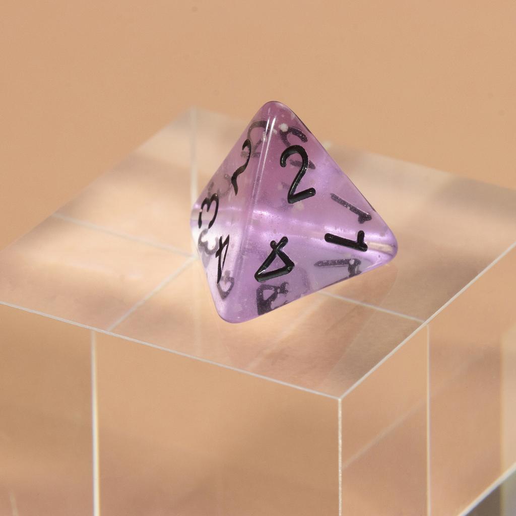 Transparent Polyhedral Dice DND Dice Set 7pcs D4-D20 Board Game Props for DND Game Board Game Accessories