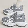 Fashion Breathable Mesh Running Sneakers Women Spring Autumn Fashion Mix Color Platform Sports Shoes Woman Lace Up Non Slip Shoes Female
