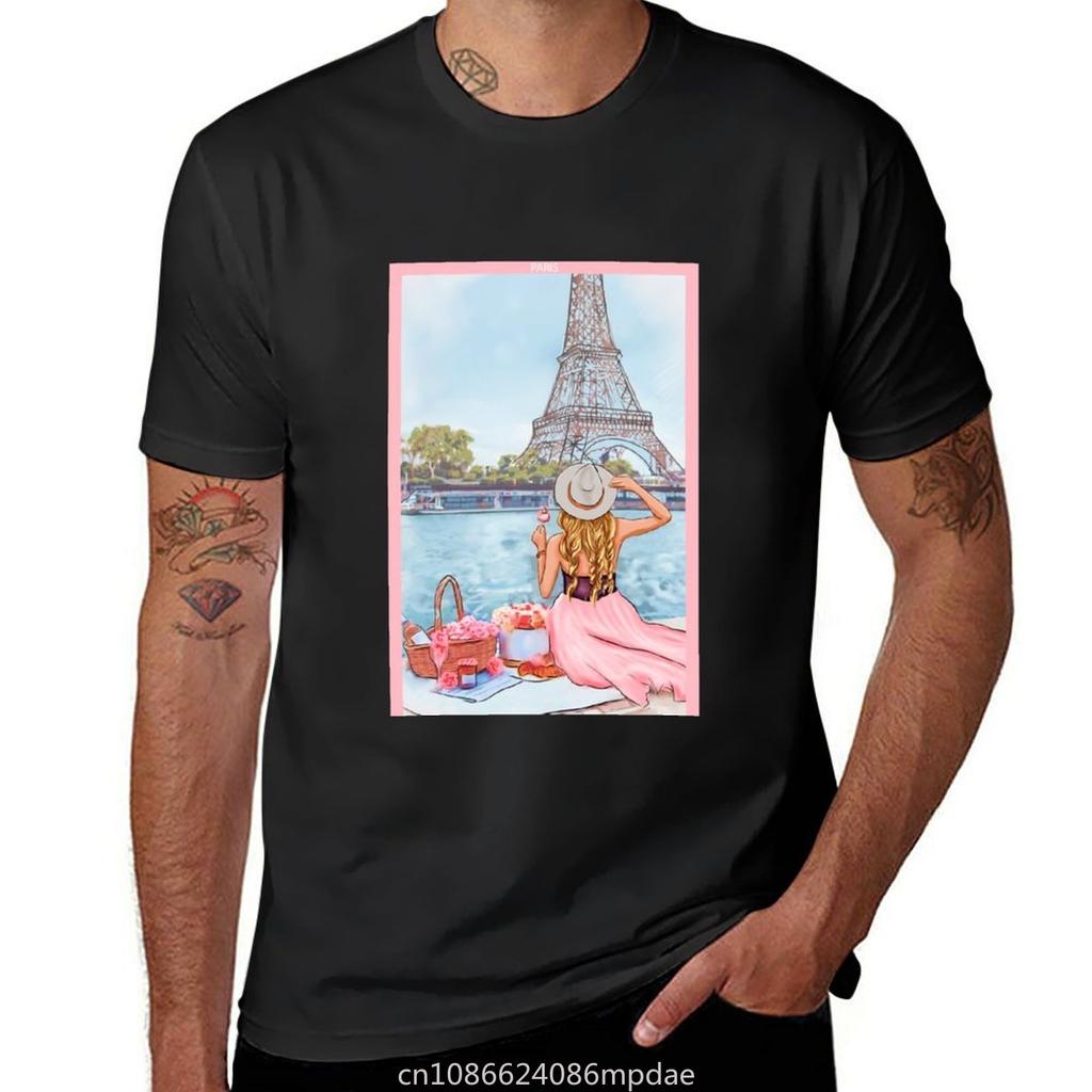 Paris Vibes T-Shirt quick drying shirts graphic tees tops sublime clothes for men