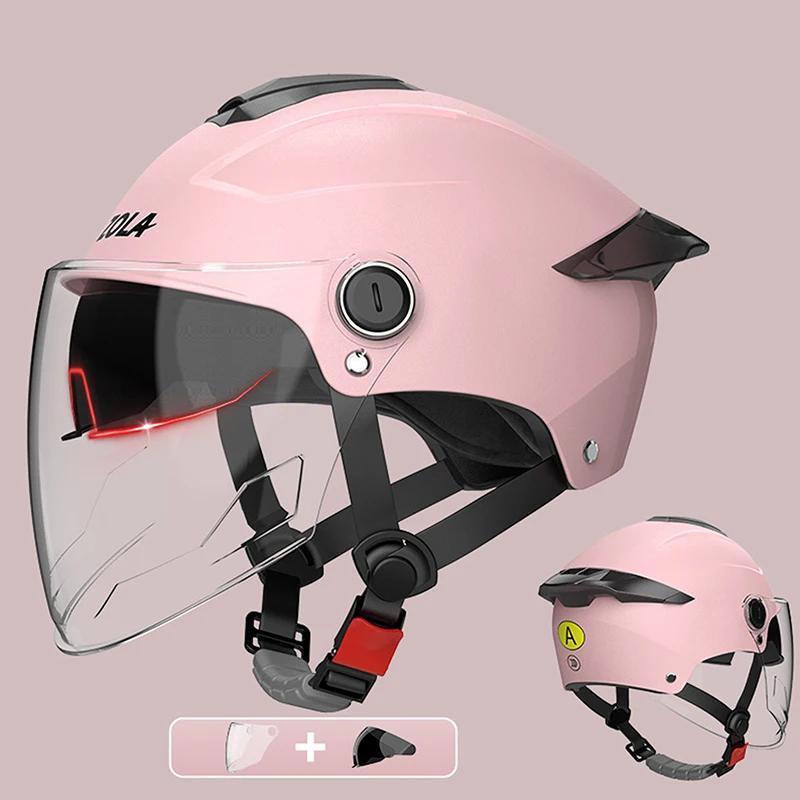 UV Protective Motorcycle Helmet with Sun Visor Lightweight All Season Safety Gear for Men Women E Bike Compatible