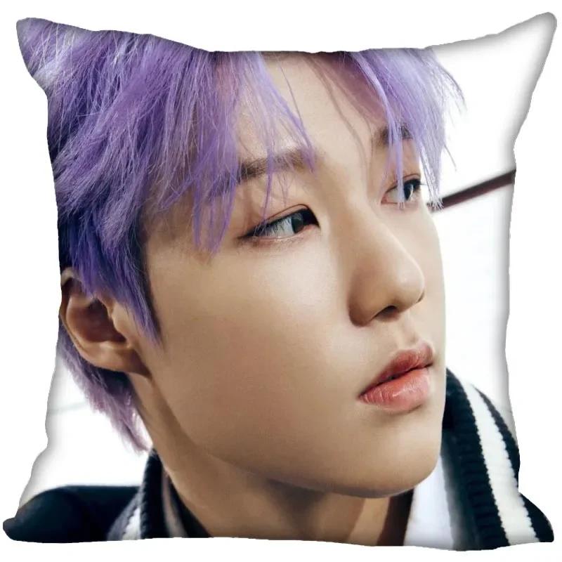 P1Harmony KPOP Cushion Cover Polyester Throw Pillow Case Super Soft Satin Fabric Cushion Cover Festive Home Decorative Cushions