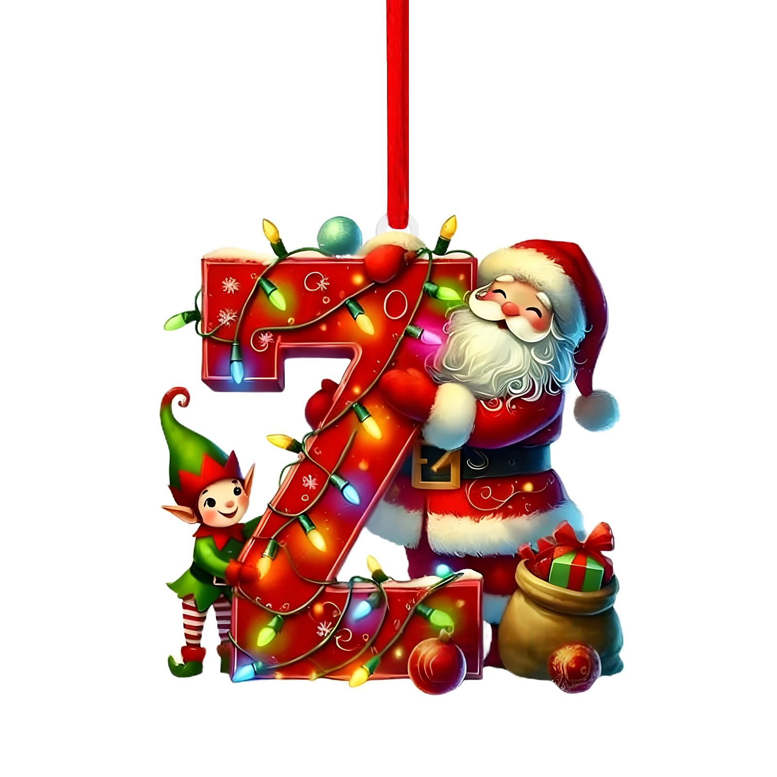 

26 Letter,Christmas,Ornaments,Acrylic,1 One Size