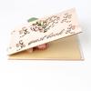 Boxwood Wedding Guestbook Notepad Hollow Design Rustic Style Memorial Sign-in Book 20 Inner Pages