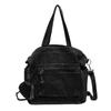 Borsa a tracolla in denim da donna, grande capacità, borsa a mano per studenti, pendolari, classi, borsa a tracolla