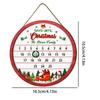 Christmas Countdown Advent Calendar 2026 Wooden Sign Christmas Tree Atmosphere Decoration Calendar Wall Decoration Ornaments