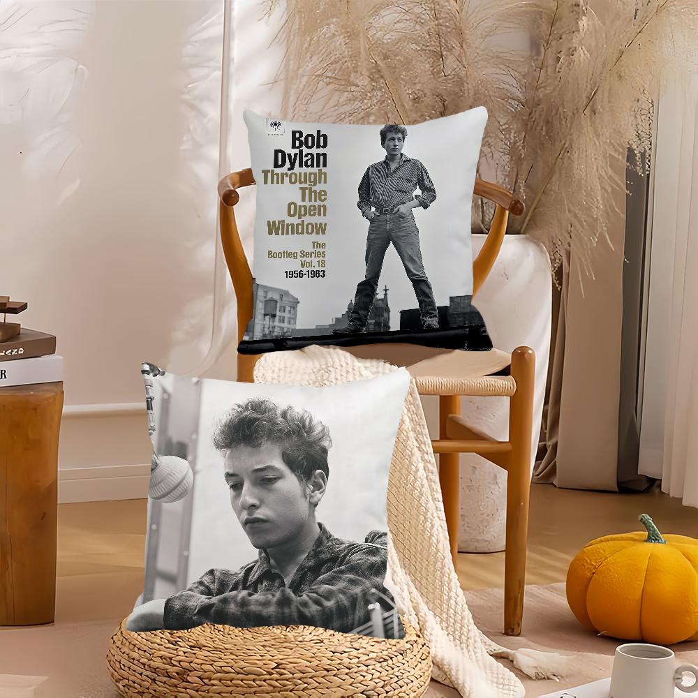 Singer Bob Dylan Pillow Case Home Decoration Cushion Cover Suitable For Bedroom Car Office Sofa