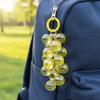 Transparent Grape Pendant Keychain Detachable Backpack Charm Acrylic Pendant  Mobile Phone Bag