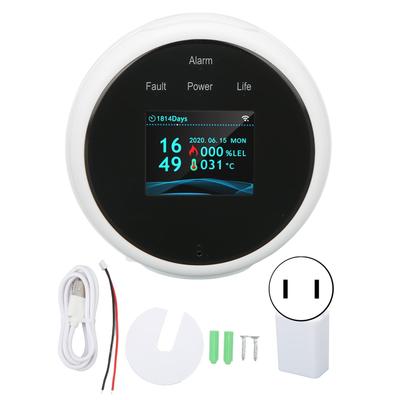 Intelligenter Gasleckdetektor, hochempfindlicher Alarm für brennbare Gase, WiFi-Gaslecksensor für zu Hause