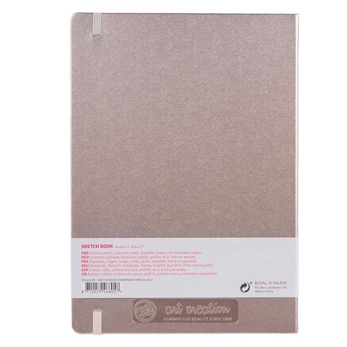 Carnet - Croquis - Dessin - A4 - 21x29,7cm - 80 pages - 140g - Champagne - Sakura