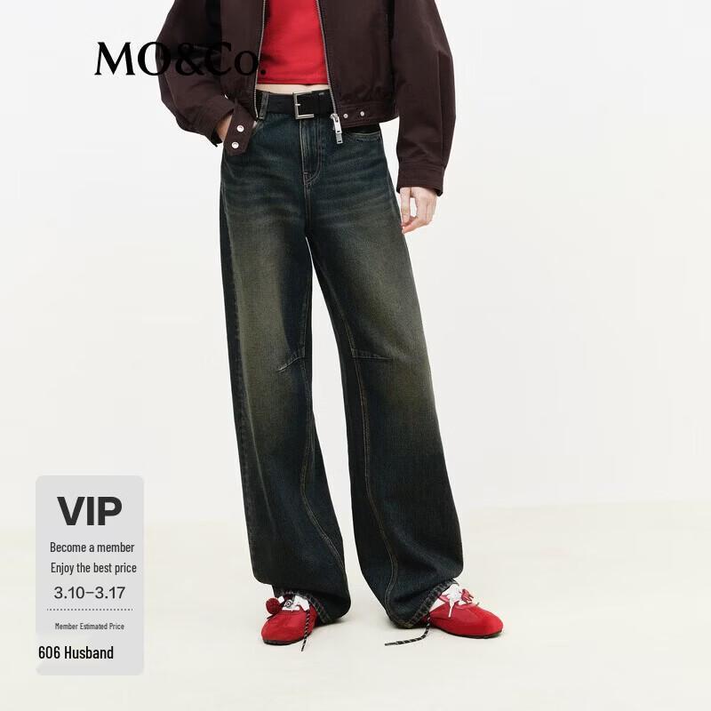 

MO&Co. Women s High-Waist Regular Fit Denim Jeans 25