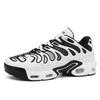 thick-soled large-size sports and leisure men's shoes fly-woven air cushion travel shoes running shoes men's mesh couple shoes