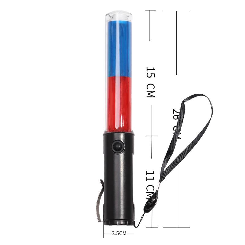 26cm LED Traffic Baton with Magnetic Hook and Warning Light for Concerts and Evacuations