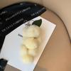 Lovely Grape Pom Poms Keychains Fluffy Ball Keychain Fluffy Ball Keyring Car Key Chain Pendant Accessories