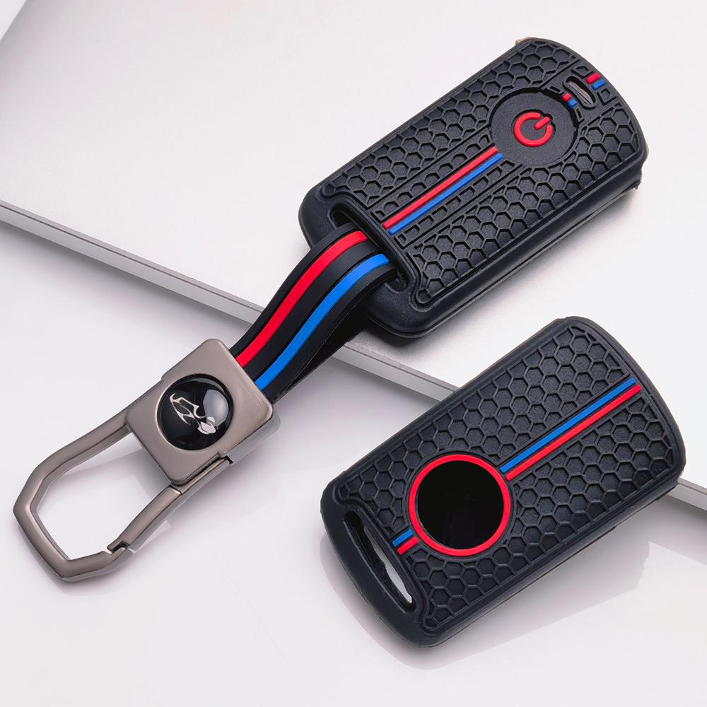 Moto Key Cover for Honda Fit PCX Forza SH150 SH300 XADV Vario Scoopy Yamaha Nmax Xmax Aerox Filano Lexi Fazzio Freego TMAX with Keychain Key Fob Case
