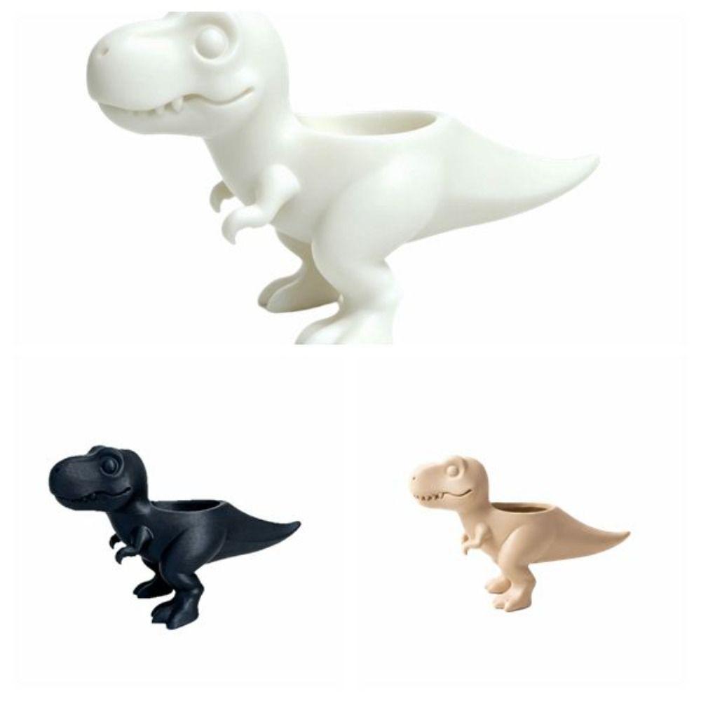 3D Printed Dinosaur Flowerpot Ornaments Mini Potted Planter Dinosaur Statue T-Rex Plant Pot Gift