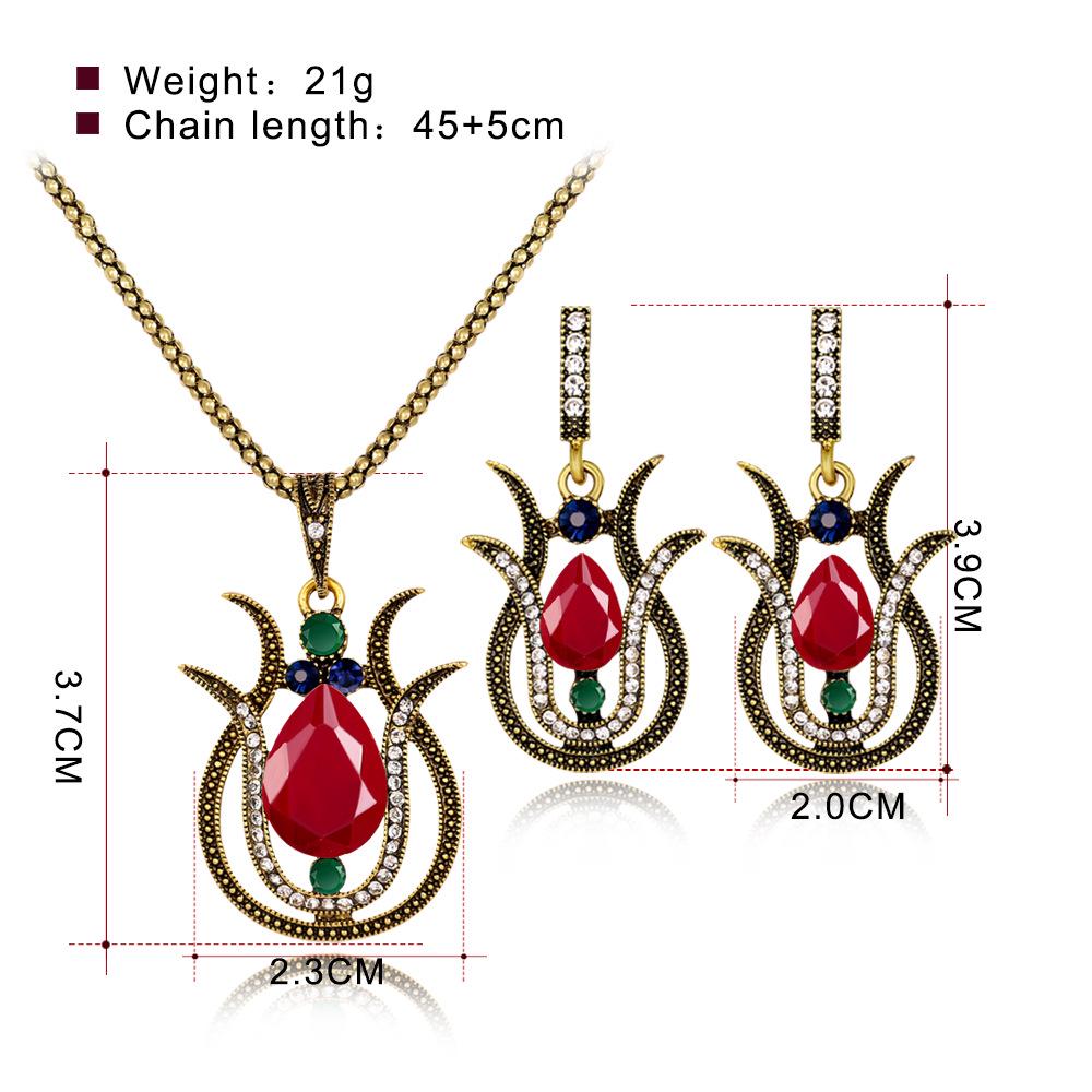 Women Necklace Earring Jewelry Bijouterie Sets B0910534 ARI