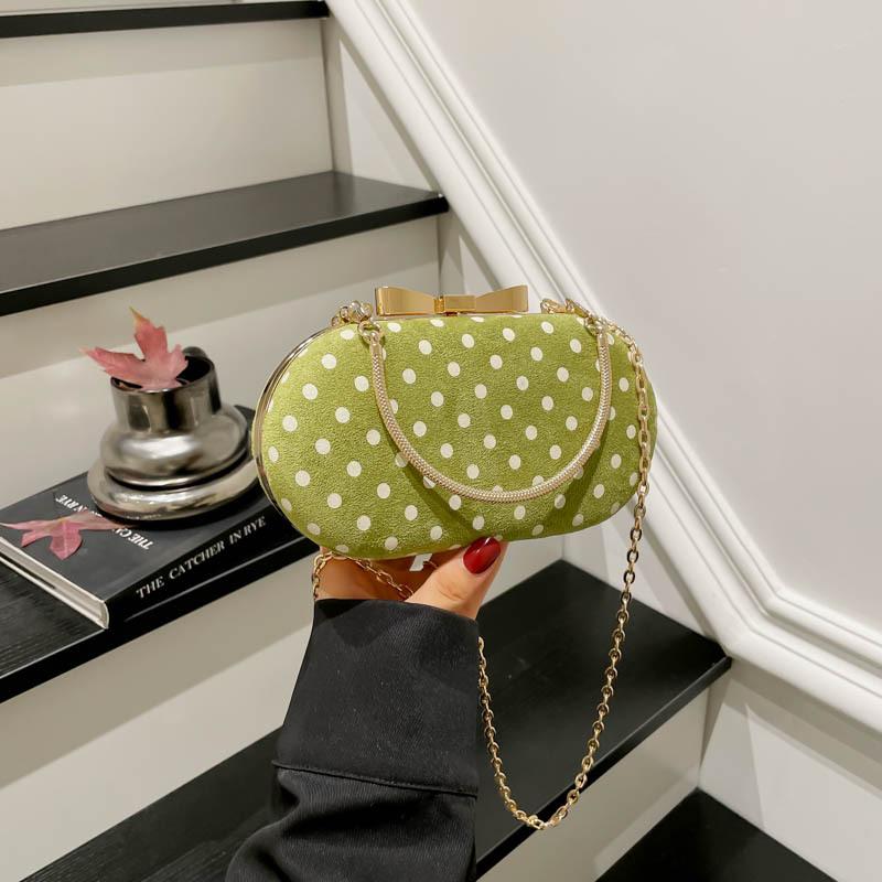 Handliche Polka Dot Tasche, Modische Unterarmtasche, Exquisite Single-Shoulder Crossbody Bag für Damen, Kleine quadratische Tasche