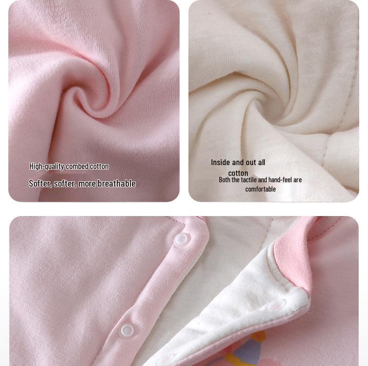 200g Handmade Cotton High-Waisted Two-Piece Set for Infants & Toddlers - Boys & Girls Autumn/Winter Outdoor Clothes