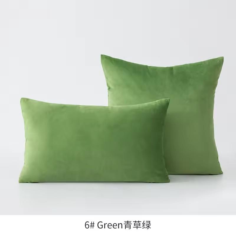 Dark Green Chrsitmas Velvet Throw Pillow Cover 30x50cm 45x45cm Farmhouse Gift Cushion Cover Modern Throw Square Cozy Pillowcase