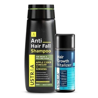 Anti Hairfall Shampoo - 250ml - Dermatologically Tested, With Apple Cider Vinegar| Prevents Hairfall | No SLS & Hair Growth Vitalizer 100ml