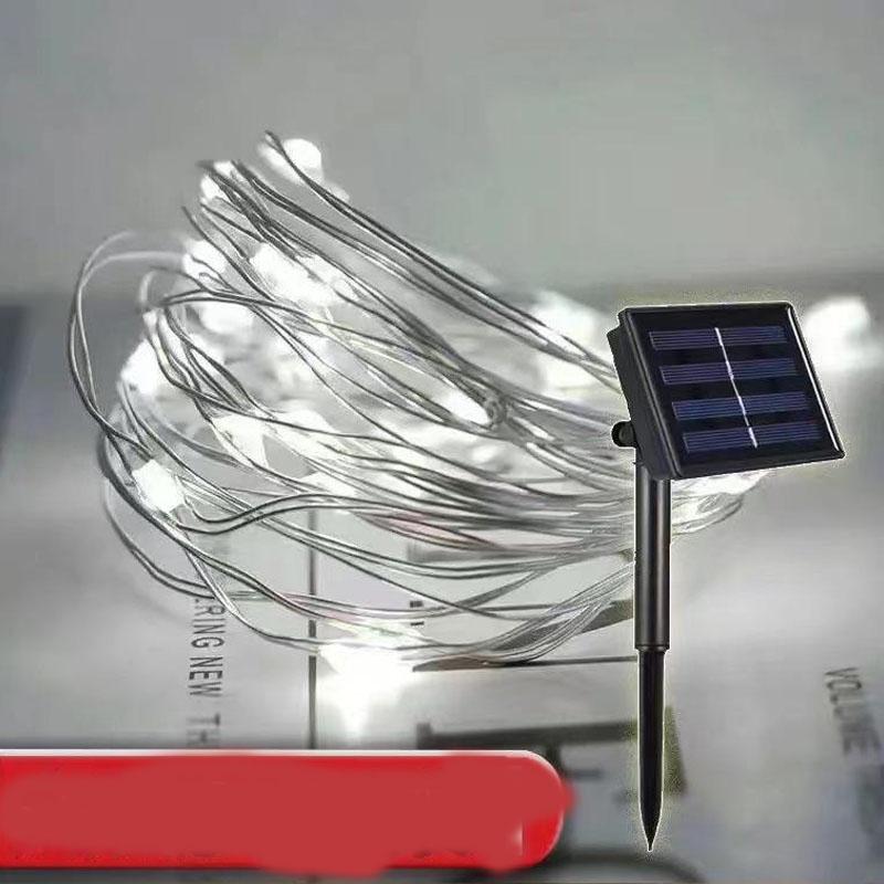 Waterproof Solar Copper Wire LED Light Strip for Outdoor Garden and Balcony Décor
