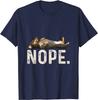 Nope Lazy Dachshund T-Shirt Graphic T Shirts 1981 Shirt Vintage T Shirt Casual Cotton Daily Four Seasons Tees Women Mens T Shirt
