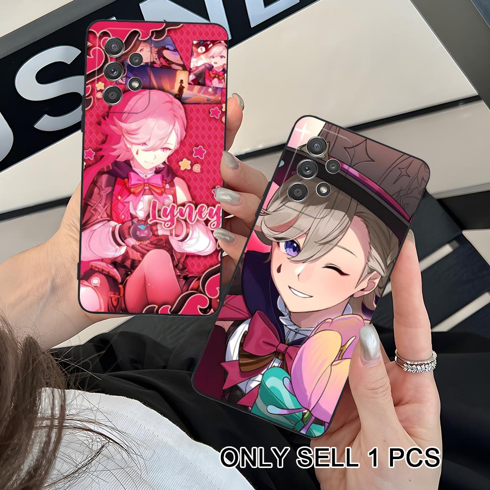 Game GI Lyney Matte TPU Mobile Phone Case for Samsung Galaxy A56 55 54 53 52 51 36 35 34 23 16 15 5G Colorful Cover