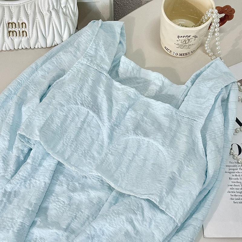 Damen Süße Wolkenbaumwolle Pyjama Set - Langarm & Hose für Frühling und Herbst