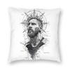 Football Messis Pillowcase Soft Fabric Cushion Cover Gift  Throw Pillow Case Cover Home Zippered Xcm
