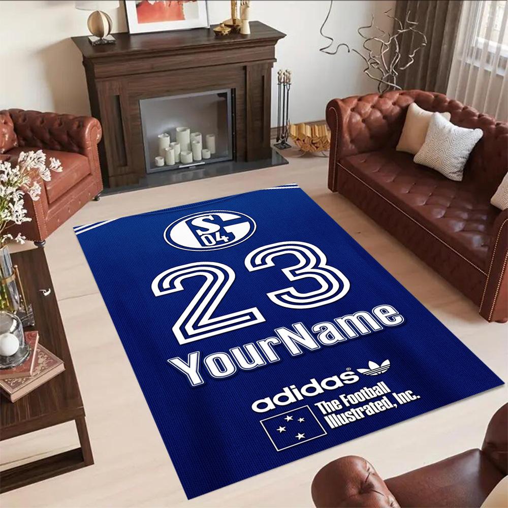 Fc Schalke 1 Personalisierter Teppich Perfekt für Spielzimmer Dekorieren Sie das Zimmer Outdoor-Spielzimmer Rutschfester Teppich Büro Wohndekoration Spirituelles Geschenk